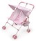 Badger Basket Folding Double Doll Umbrella Stroller - Pink/Gingham